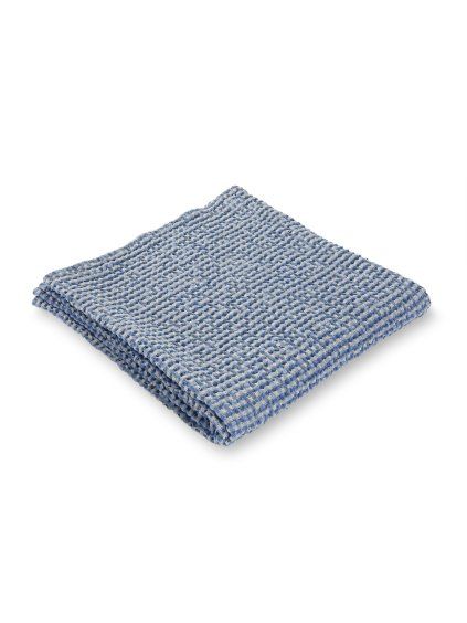 Jemný waflový ručník, modrý