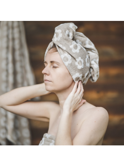 saunový turban