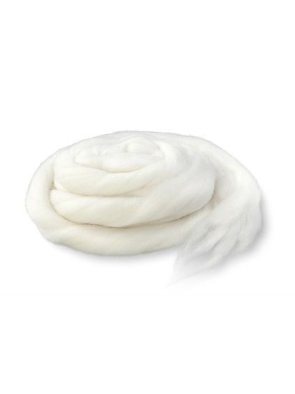 Česaná ovčí Merino vlna barva ecru